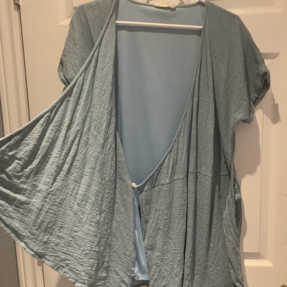 Peach Love California Blue Boho Toga Dress - Picture 4 of 5